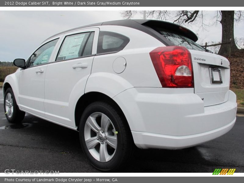 Bright White / Dark Slate Gray/Medium Graystone 2012 Dodge Caliber SXT