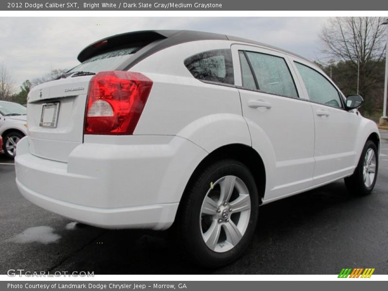 Bright White / Dark Slate Gray/Medium Graystone 2012 Dodge Caliber SXT