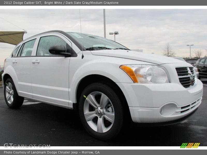 Bright White / Dark Slate Gray/Medium Graystone 2012 Dodge Caliber SXT