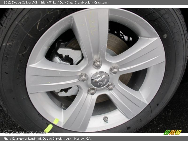 Bright White / Dark Slate Gray/Medium Graystone 2012 Dodge Caliber SXT
