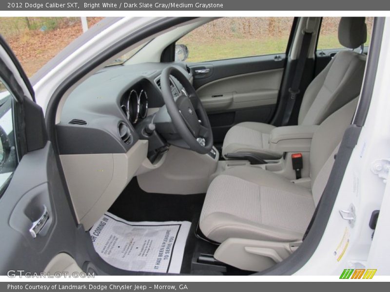 Bright White / Dark Slate Gray/Medium Graystone 2012 Dodge Caliber SXT