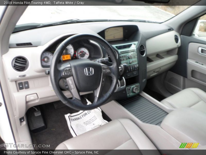 Taffeta White / Gray 2009 Honda Pilot Touring 4WD