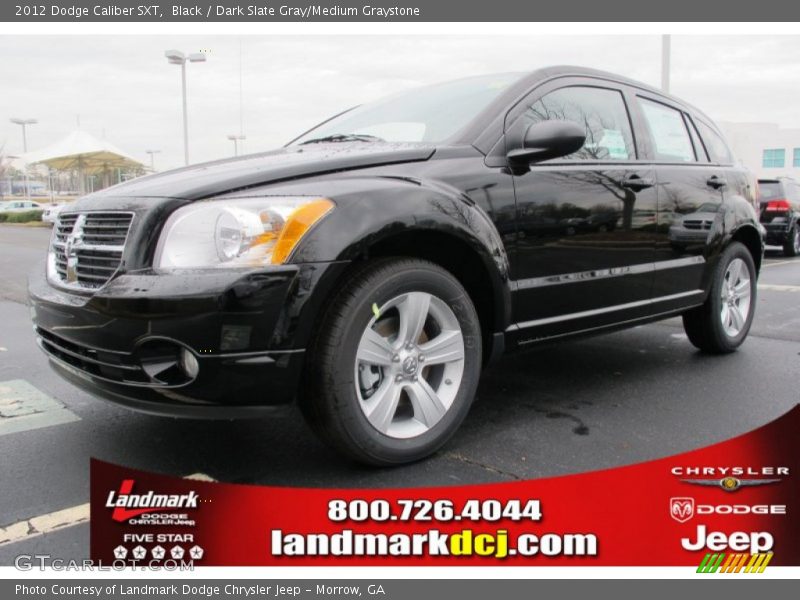 Black / Dark Slate Gray/Medium Graystone 2012 Dodge Caliber SXT