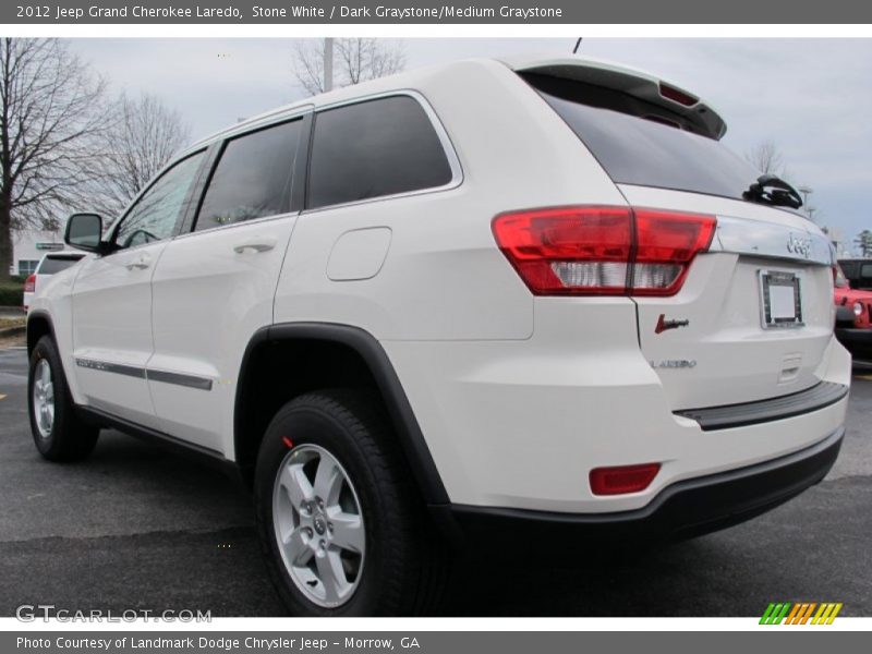 Stone White / Dark Graystone/Medium Graystone 2012 Jeep Grand Cherokee Laredo