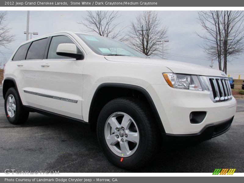 Stone White / Dark Graystone/Medium Graystone 2012 Jeep Grand Cherokee Laredo