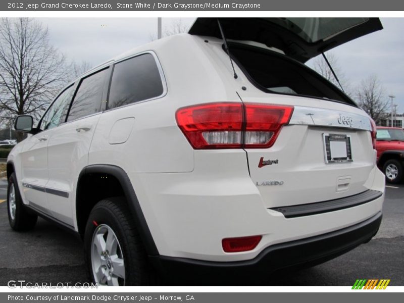 Stone White / Dark Graystone/Medium Graystone 2012 Jeep Grand Cherokee Laredo