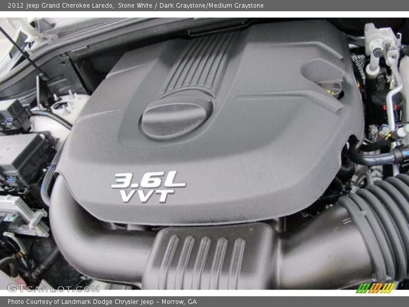 Stone White / Dark Graystone/Medium Graystone 2012 Jeep Grand Cherokee Laredo