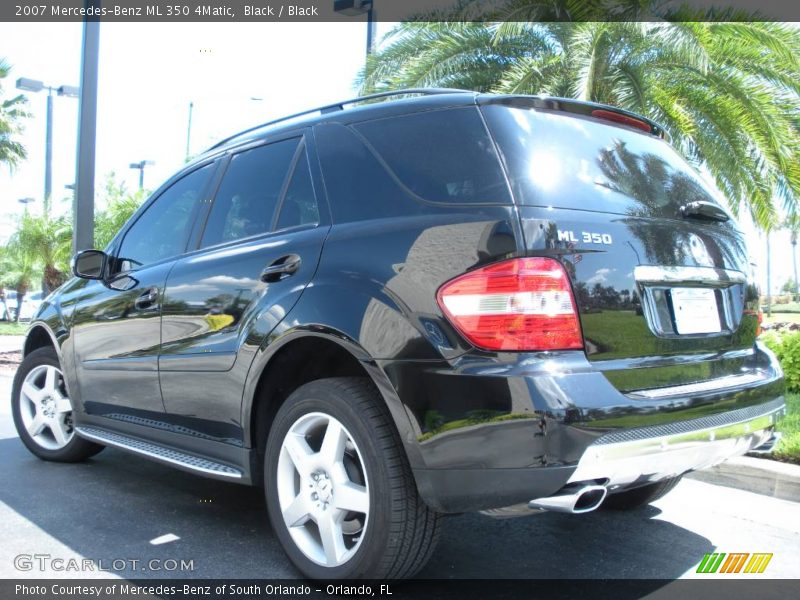 Black / Black 2007 Mercedes-Benz ML 350 4Matic