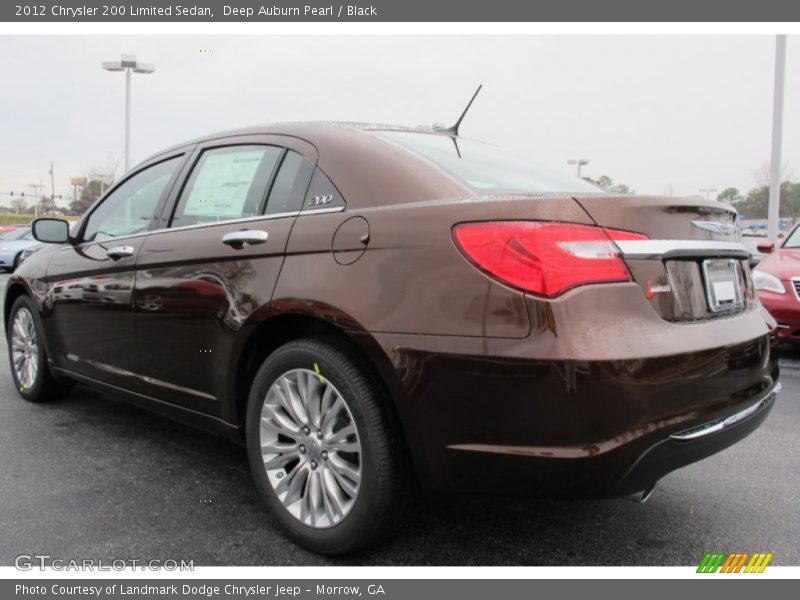 Deep Auburn Pearl / Black 2012 Chrysler 200 Limited Sedan