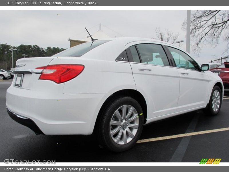 Bright White / Black 2012 Chrysler 200 Touring Sedan