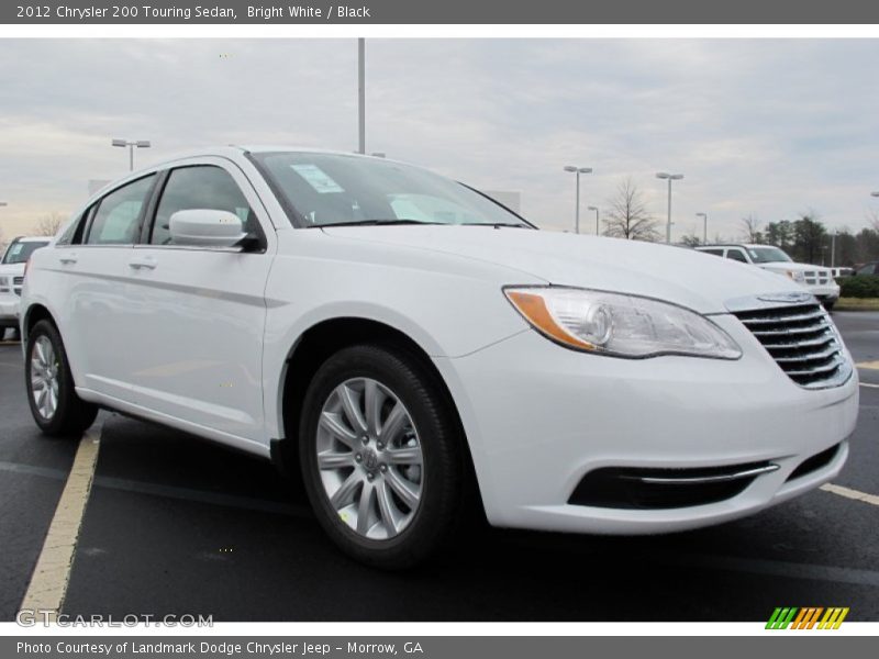 Bright White / Black 2012 Chrysler 200 Touring Sedan