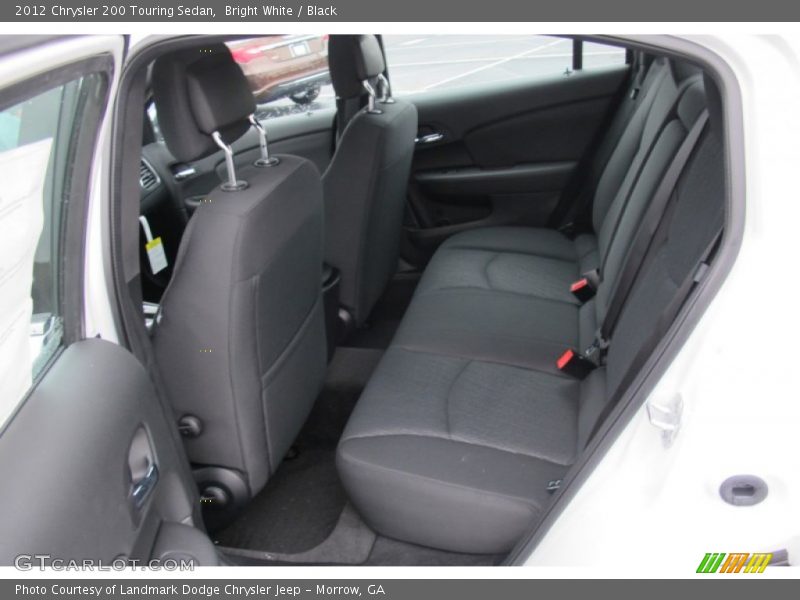 Bright White / Black 2012 Chrysler 200 Touring Sedan