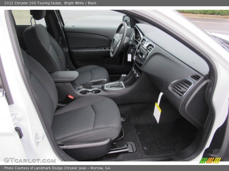 Bright White / Black 2012 Chrysler 200 Touring Sedan