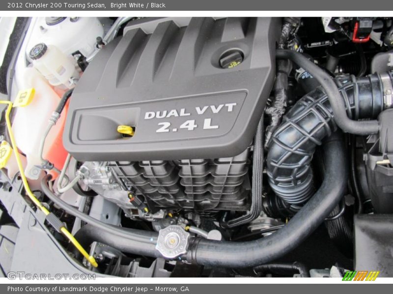 Bright White / Black 2012 Chrysler 200 Touring Sedan