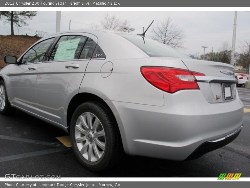Bright Silver Metallic / Black 2012 Chrysler 200 Touring Sedan