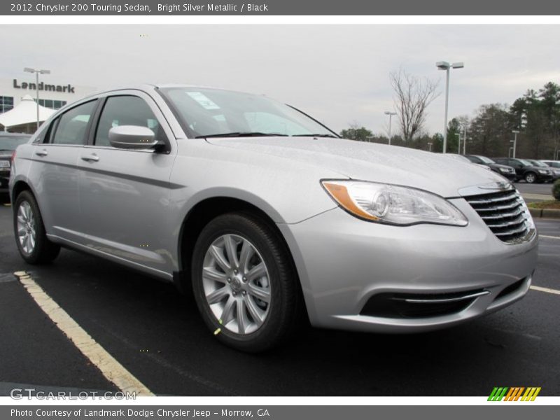 Bright Silver Metallic / Black 2012 Chrysler 200 Touring Sedan