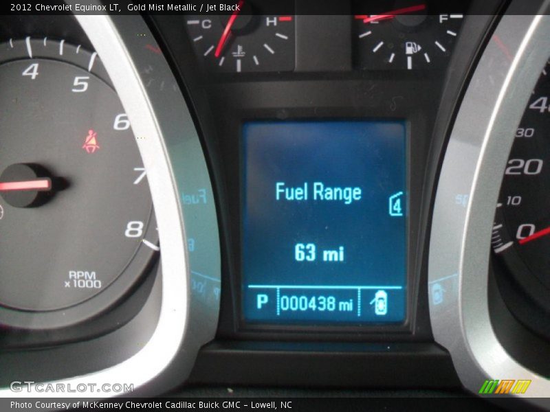 Gold Mist Metallic / Jet Black 2012 Chevrolet Equinox LT