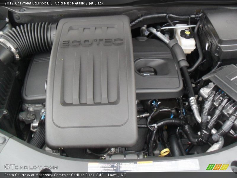 Gold Mist Metallic / Jet Black 2012 Chevrolet Equinox LT
