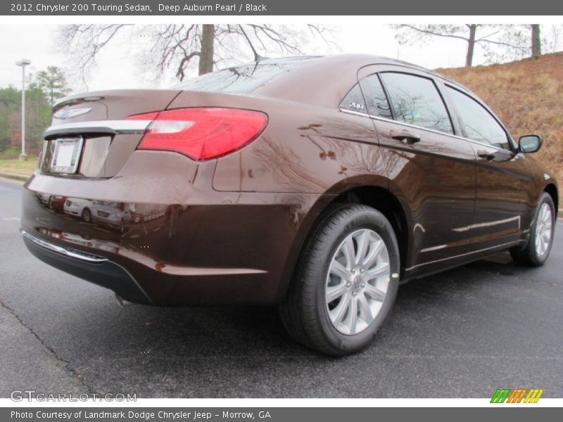 Deep Auburn Pearl / Black 2012 Chrysler 200 Touring Sedan