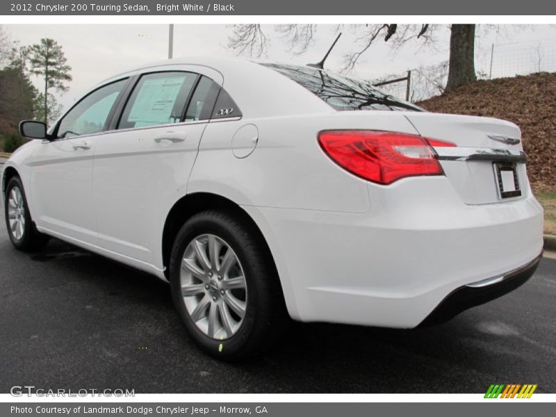 Bright White / Black 2012 Chrysler 200 Touring Sedan