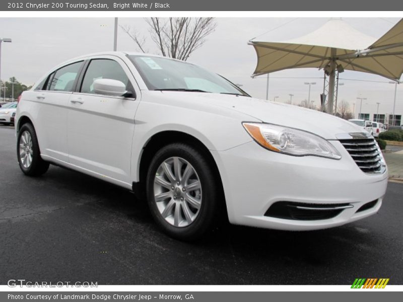 Bright White / Black 2012 Chrysler 200 Touring Sedan