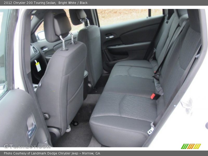 Bright White / Black 2012 Chrysler 200 Touring Sedan