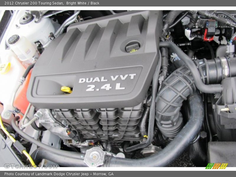 Bright White / Black 2012 Chrysler 200 Touring Sedan