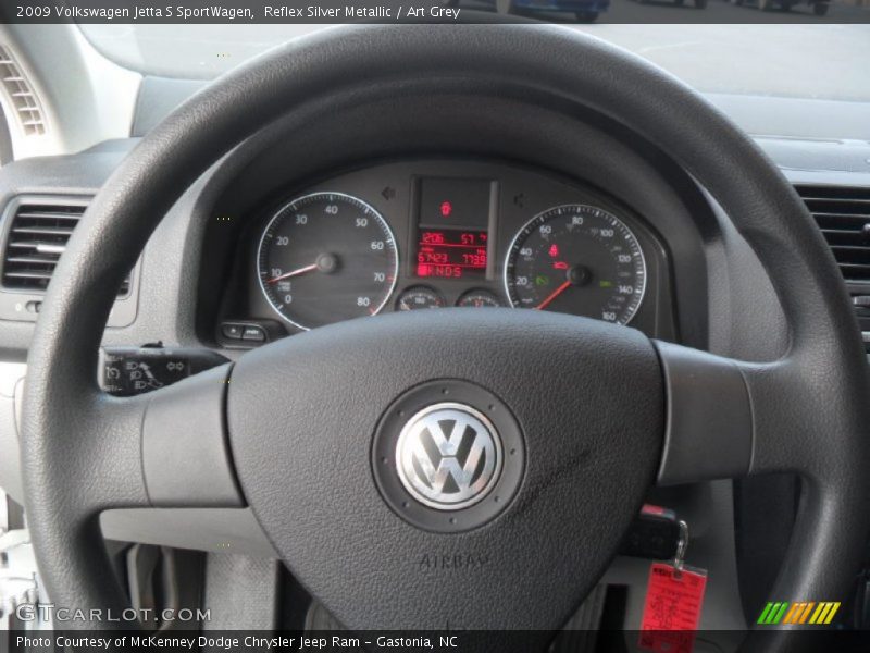 Reflex Silver Metallic / Art Grey 2009 Volkswagen Jetta S SportWagen