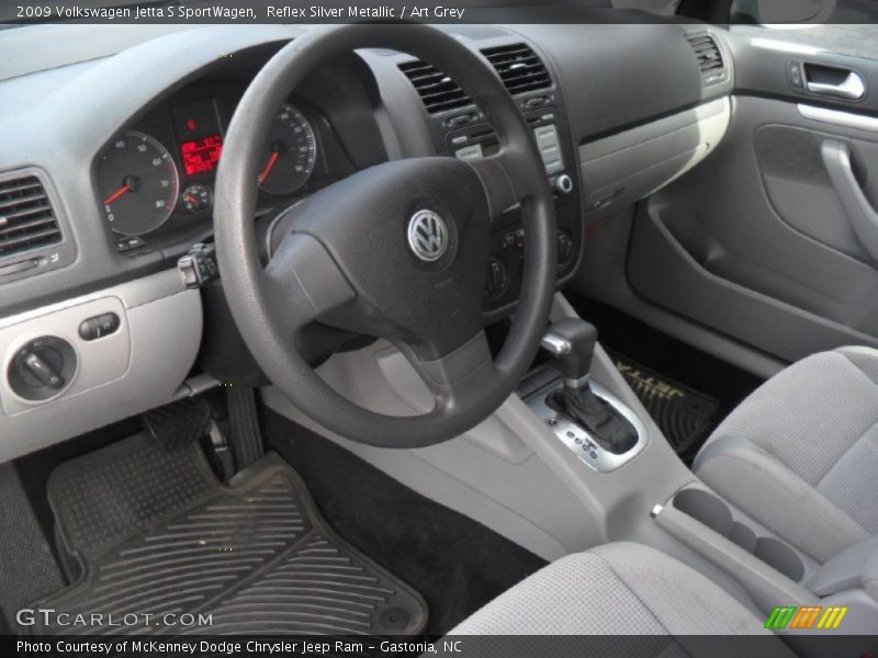 Reflex Silver Metallic / Art Grey 2009 Volkswagen Jetta S SportWagen