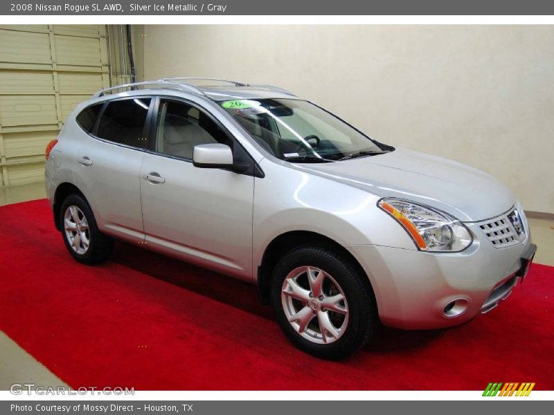 Silver Ice Metallic / Gray 2008 Nissan Rogue SL AWD
