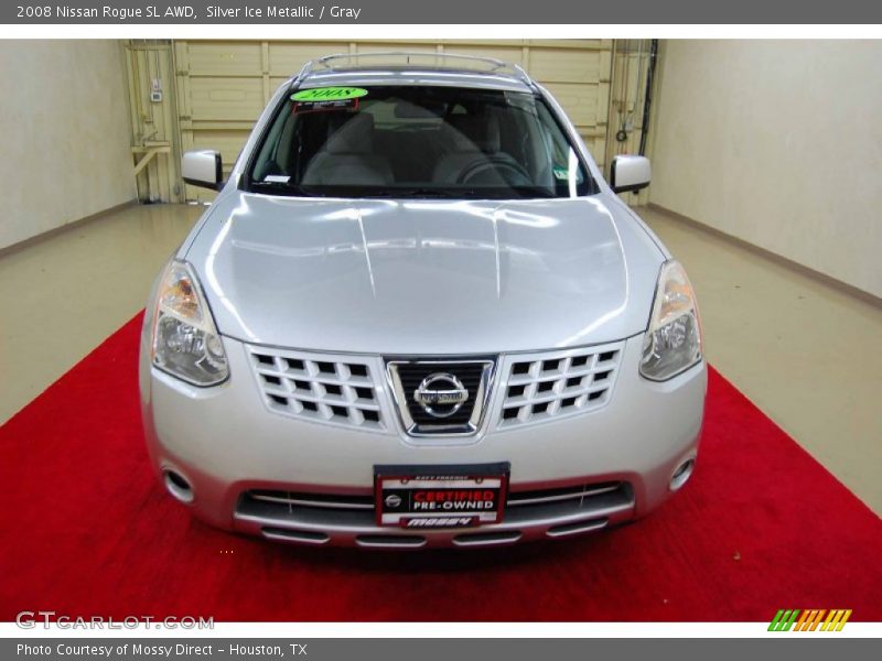 Silver Ice Metallic / Gray 2008 Nissan Rogue SL AWD