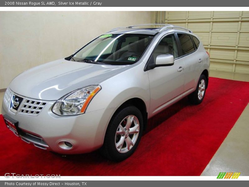 Silver Ice Metallic / Gray 2008 Nissan Rogue SL AWD