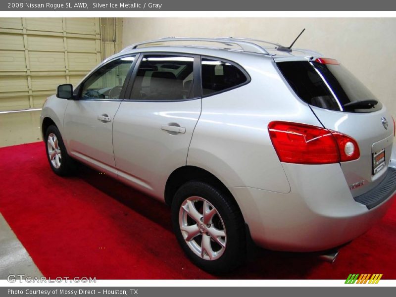 Silver Ice Metallic / Gray 2008 Nissan Rogue SL AWD