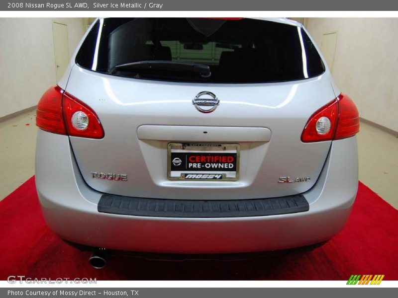 Silver Ice Metallic / Gray 2008 Nissan Rogue SL AWD