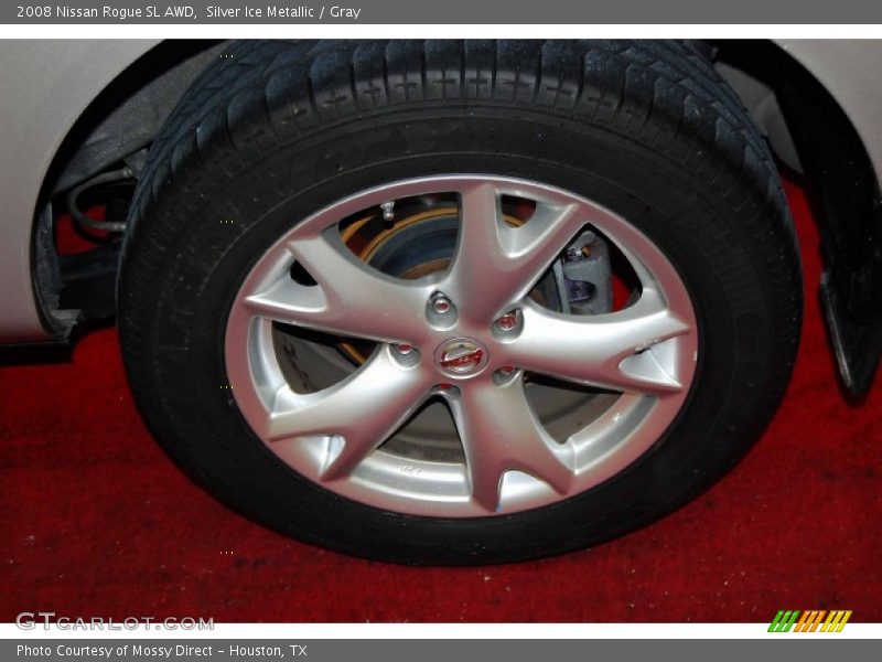 Silver Ice Metallic / Gray 2008 Nissan Rogue SL AWD