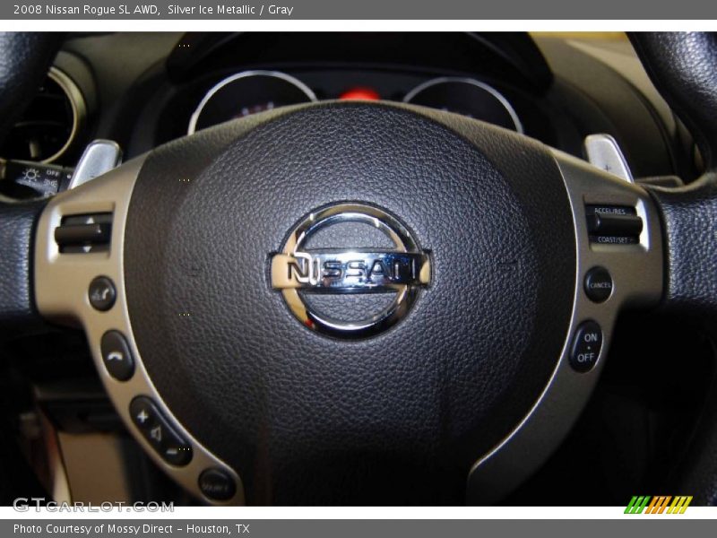 Silver Ice Metallic / Gray 2008 Nissan Rogue SL AWD