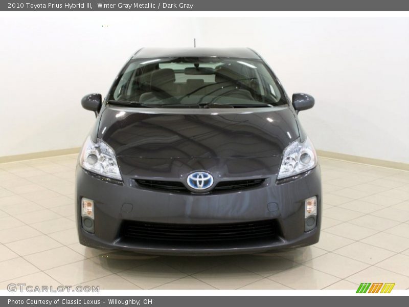Winter Gray Metallic / Dark Gray 2010 Toyota Prius Hybrid III