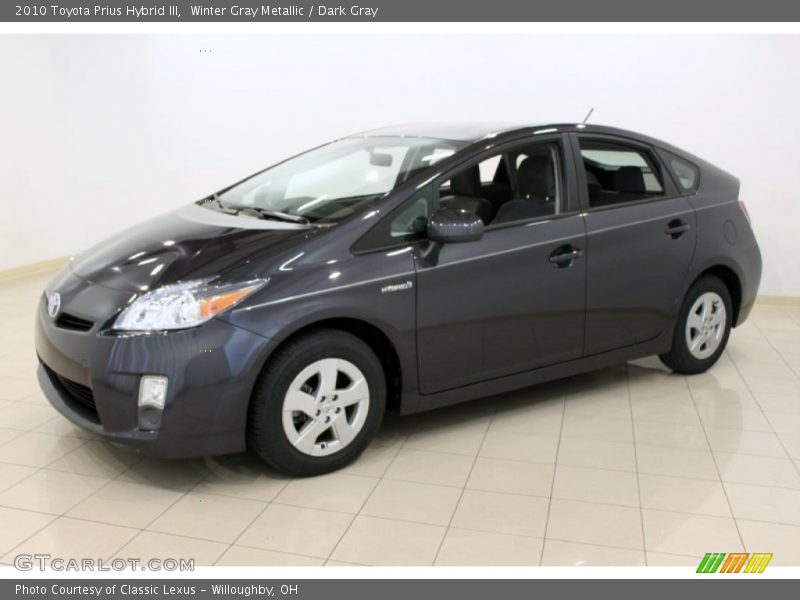 Winter Gray Metallic / Dark Gray 2010 Toyota Prius Hybrid III
