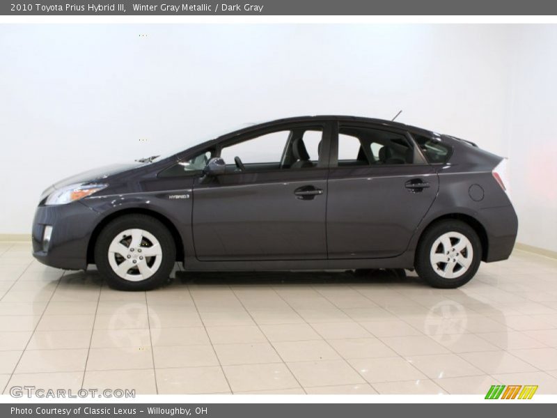 Winter Gray Metallic / Dark Gray 2010 Toyota Prius Hybrid III