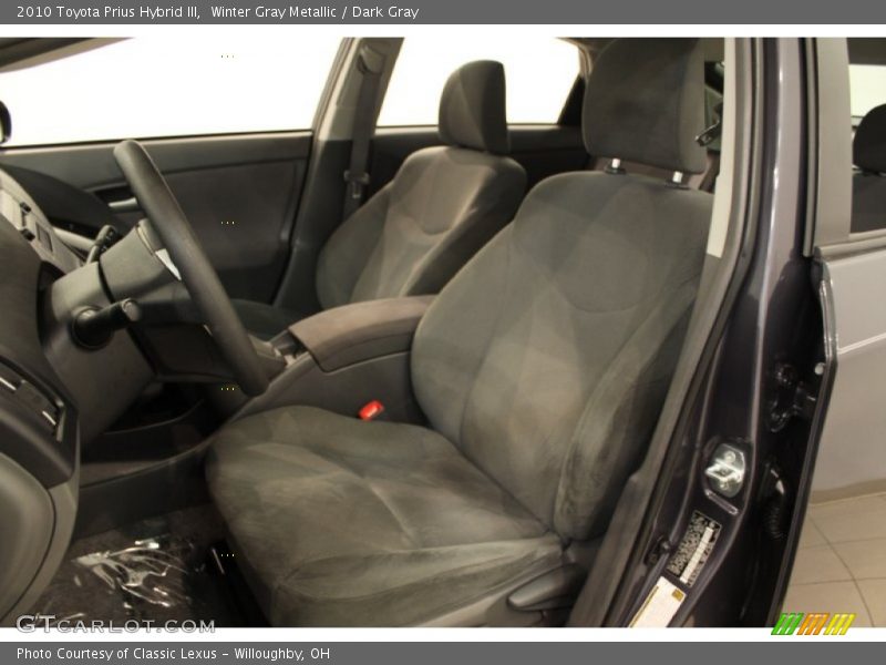 Winter Gray Metallic / Dark Gray 2010 Toyota Prius Hybrid III