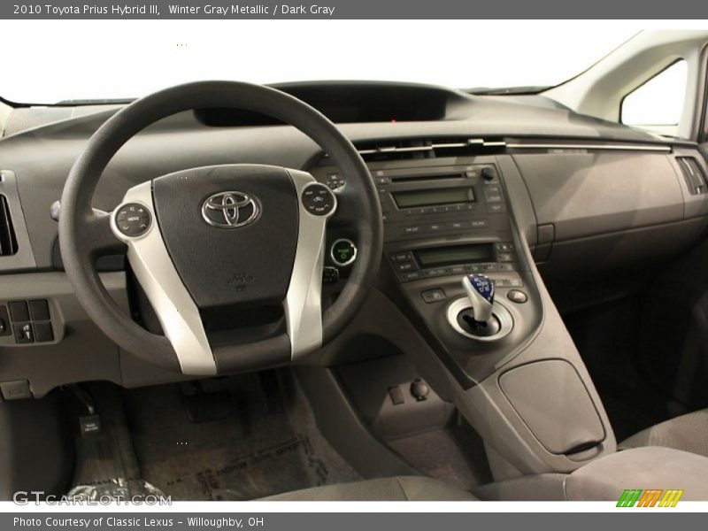 Winter Gray Metallic / Dark Gray 2010 Toyota Prius Hybrid III
