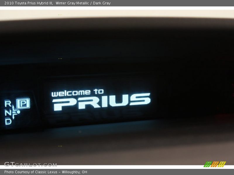 Winter Gray Metallic / Dark Gray 2010 Toyota Prius Hybrid III