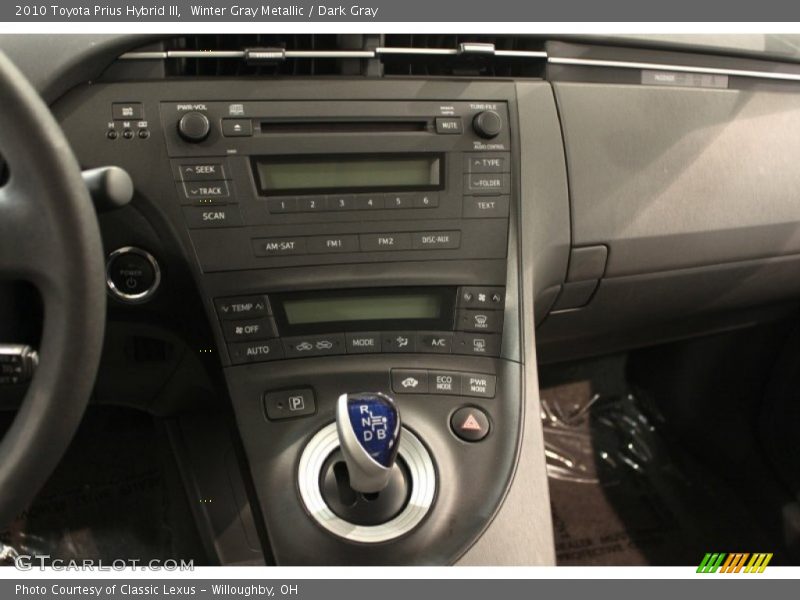 Winter Gray Metallic / Dark Gray 2010 Toyota Prius Hybrid III