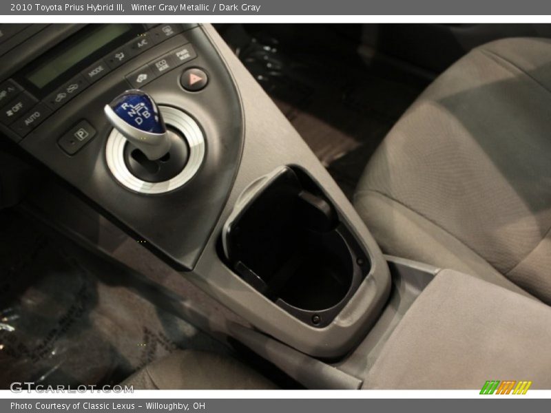 Winter Gray Metallic / Dark Gray 2010 Toyota Prius Hybrid III