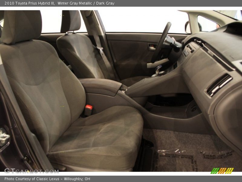Winter Gray Metallic / Dark Gray 2010 Toyota Prius Hybrid III