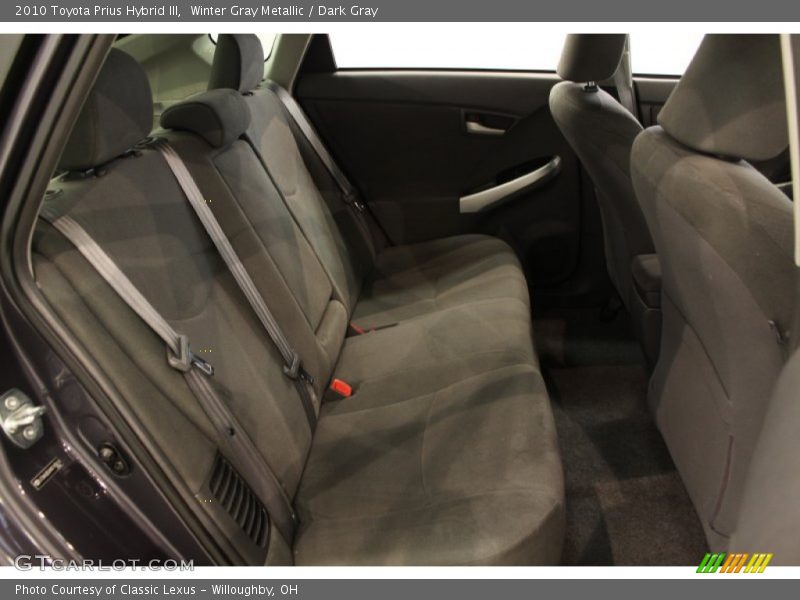 Winter Gray Metallic / Dark Gray 2010 Toyota Prius Hybrid III