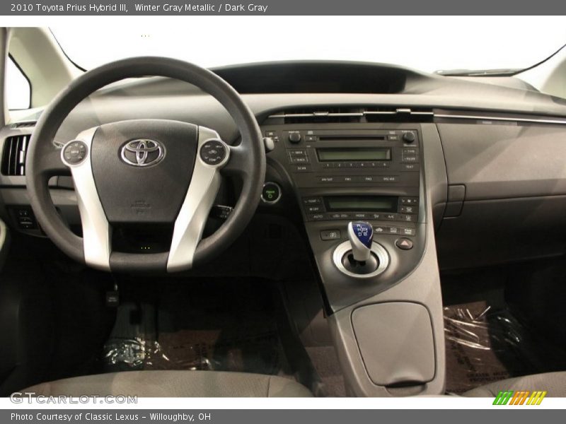 Winter Gray Metallic / Dark Gray 2010 Toyota Prius Hybrid III