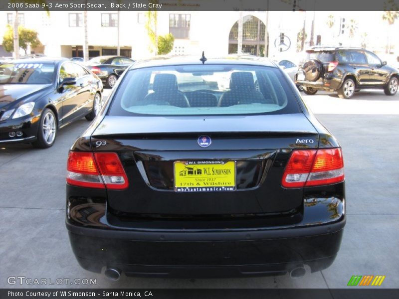 Black / Slate Gray 2006 Saab 9-3 Aero Sport Sedan