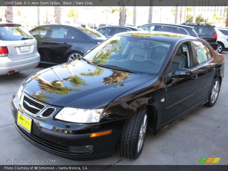 Black / Slate Gray 2006 Saab 9-3 Aero Sport Sedan