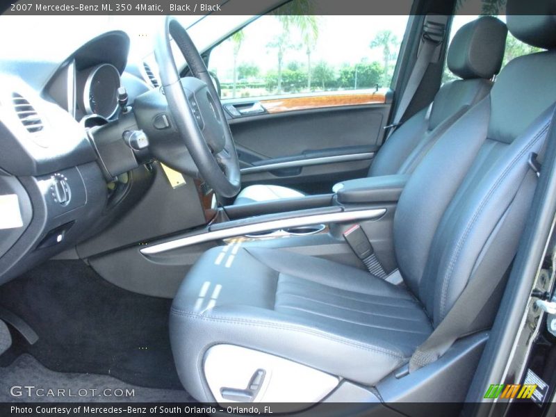 Black / Black 2007 Mercedes-Benz ML 350 4Matic